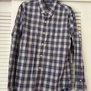 Bonobos Men's Multicolor Plaid Button Down Shirt L slim fit